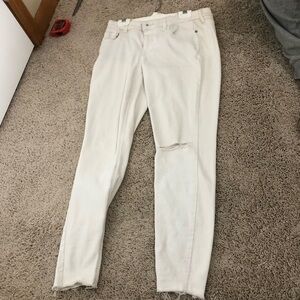Women's old navy rockstar super skinny White Jeans